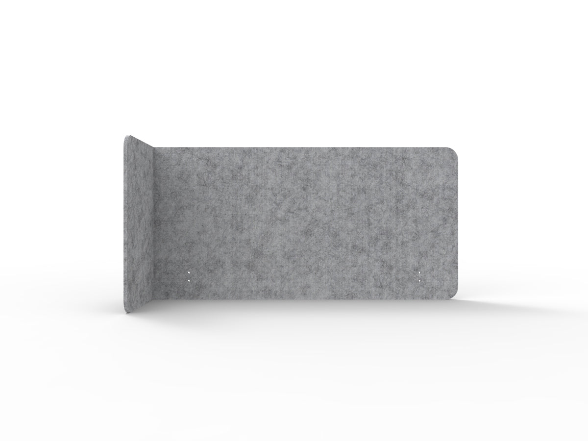 Acouline Left Hand Return End Wrap 3-Quarter Screen in Flint 030
