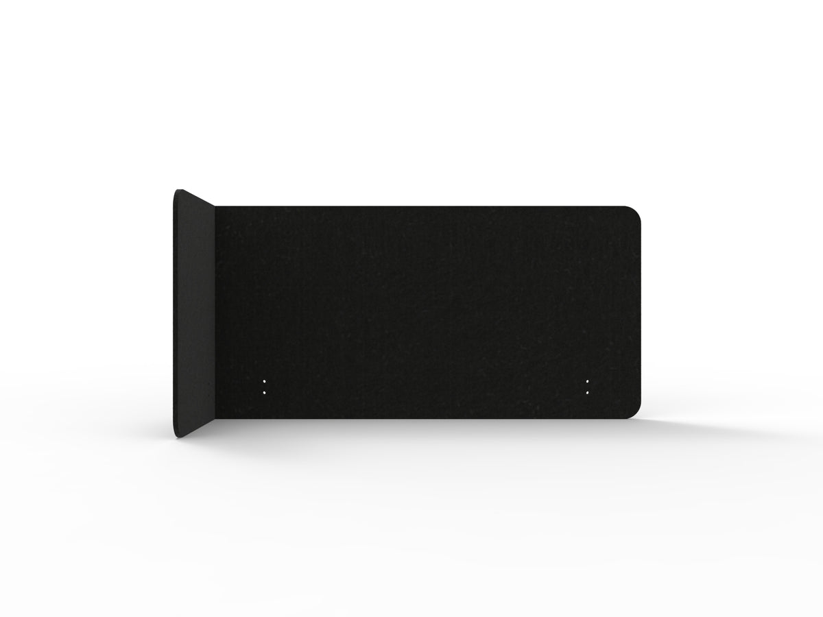 Acouline Left Hand Return End Wrap 3-Quarter Screen in Coal 070
