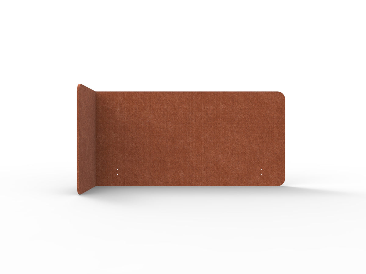 Acouline Left Hand Return End Wrap 3-Quarter Screen in Ember 120
