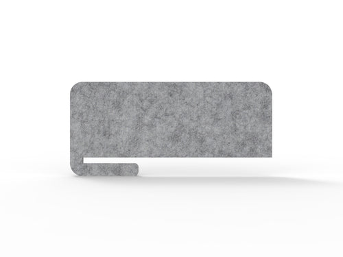 Acouline Bloc Cut Slide-On Desk Screen in Flint 030