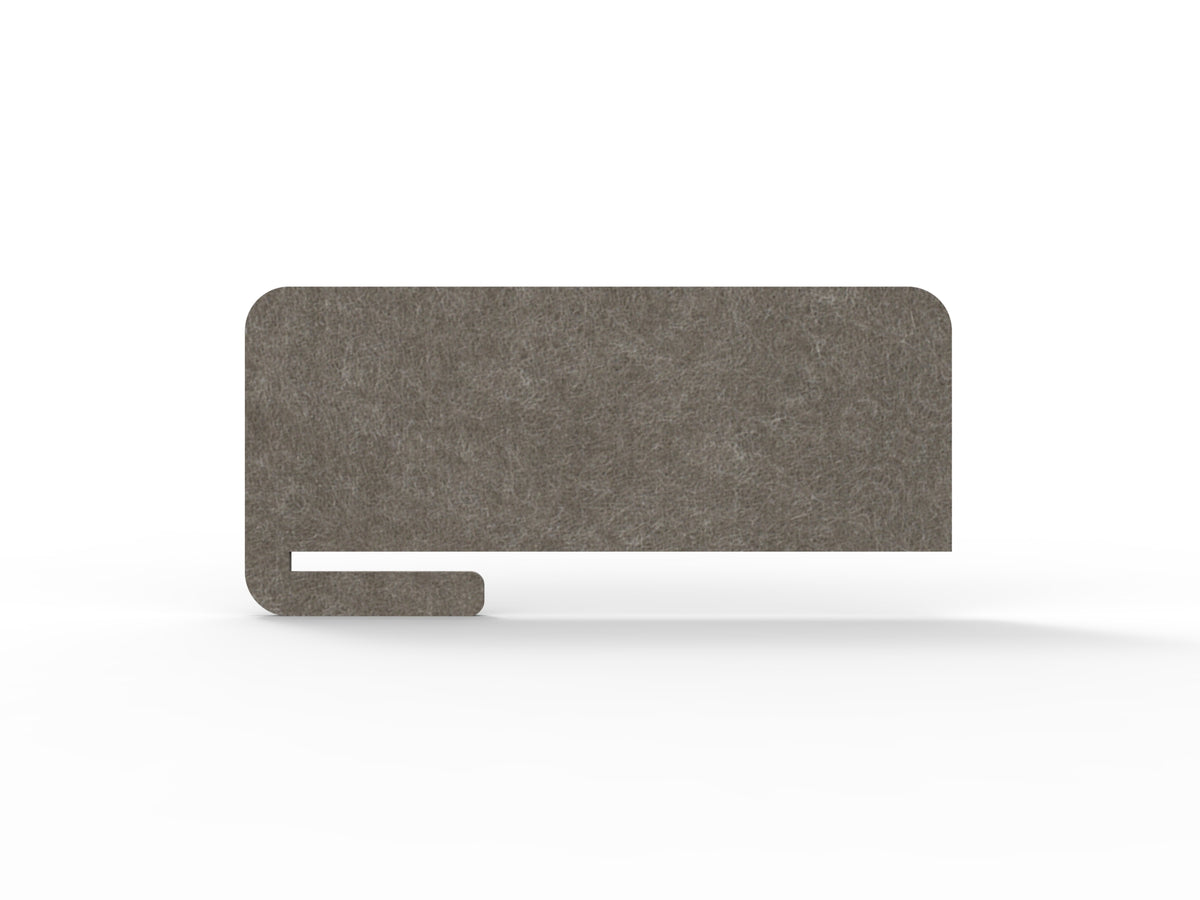 Acouline Bloc Cut Slide-On Desk Screen in Drift 130