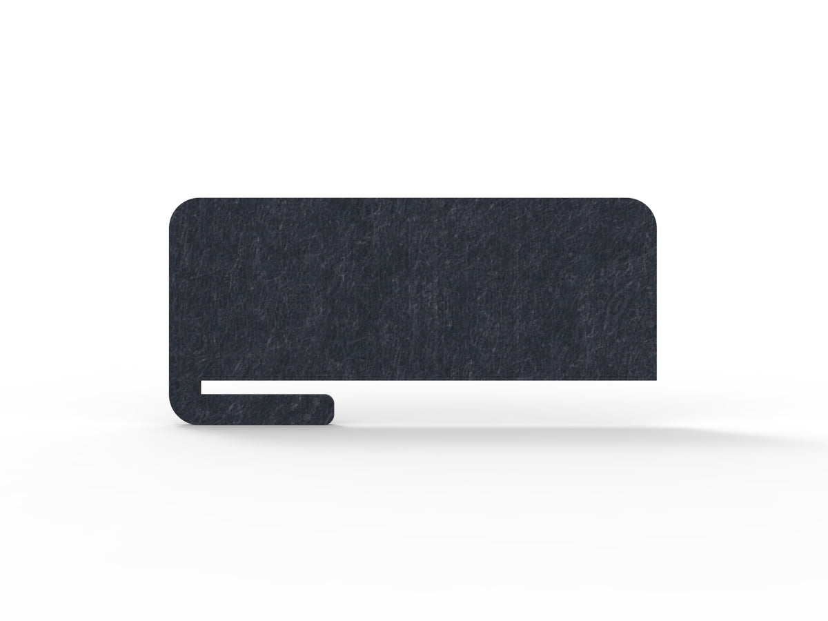 Acouline Bloc Cut Slide-On Desk Screen in Lake 170
