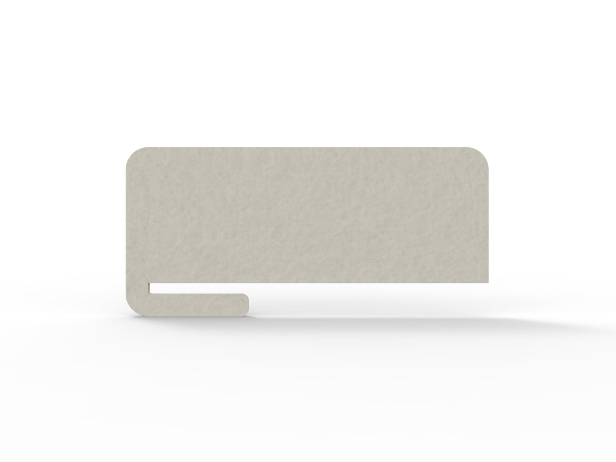 Acouline Bloc Cut Slide-On Desk Screen in Frost 380