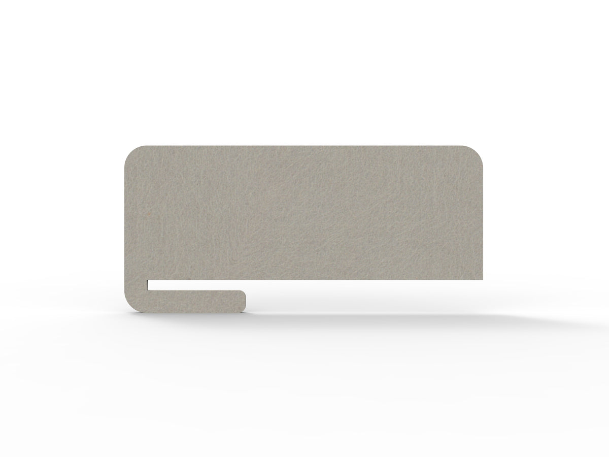 Acouline Bloc Cut Slide-On Desk Screen in Mist 500