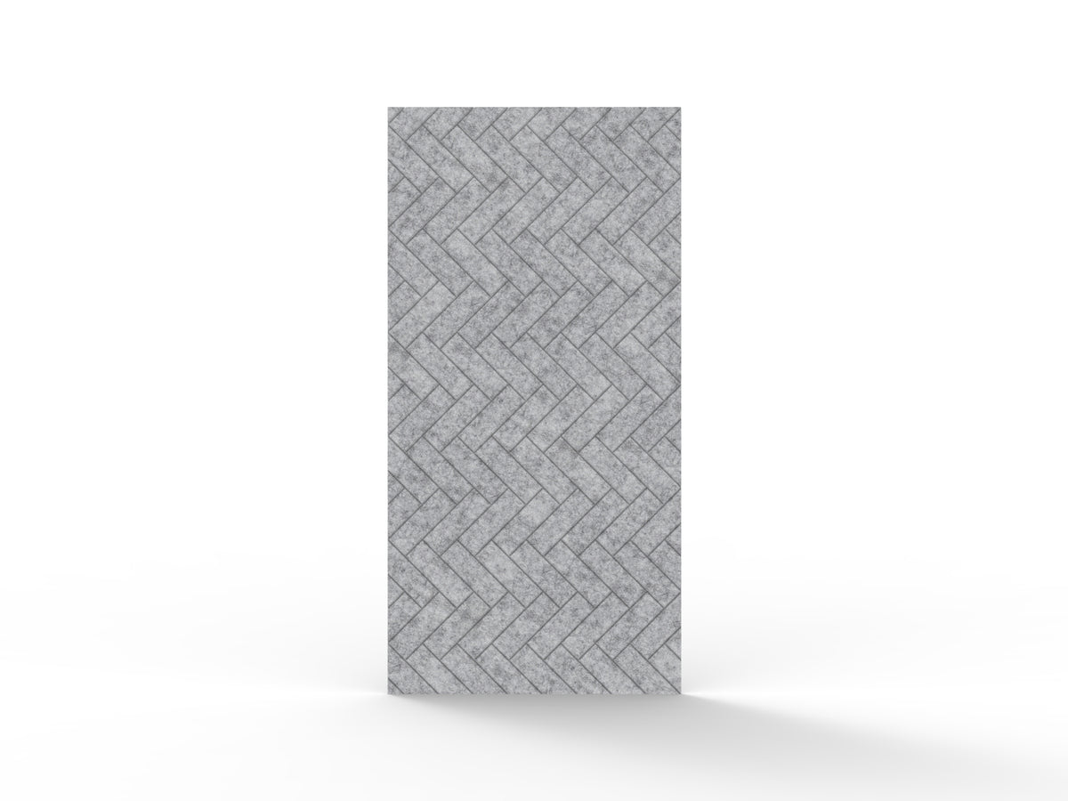 Acouline Wall Panel – Herringbone in Flint 030
